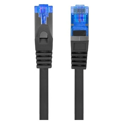 Пач кабел Lanberg PCF6A-10CC-0500-BK, S/FTP, Cat. 6a, 5m, черен (PCF6A-10CC-0500-BK)