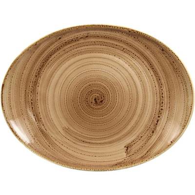 RAK Porcelain Twirl talíř oválný 36 x 27 cm shell RAK-TWNNOP36SH