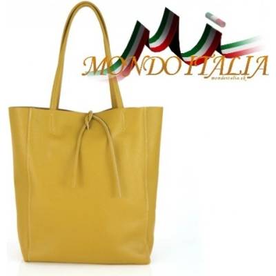 Made in Italy kožená kabelka 396 okrová