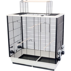 INTER-ZOO Pet Products Клетка за птици FIONA 78 x 48 x 81, 5/100 см БЯЛА
