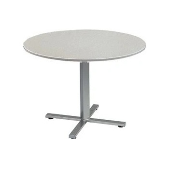Karasek Kovový sklopný jídelní stolek Manhattan, kulatý, 80x71 cm, rám ocel, deska Topalit/Werzalit