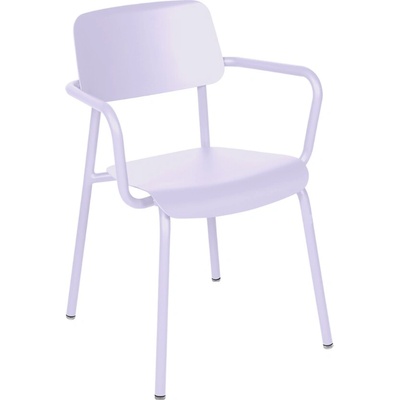 Fermob Studie s područkami Fialová hliníková zahradní židle