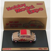 Brumm prom Fiat 500d 1960 Hobby Model Expo 2007 Gold Met 1:43