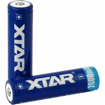 XTAR Акумулаторна батерия XTAR за фенери 18650 със защита , 2600mAh, Li-ion (XTAR-BL-CR18650-2600PCM)