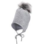 Sterntaler Плетена зимна шапка Sterntaler - 49 cm, 12-18 м, сива (4702241-542) - ozone