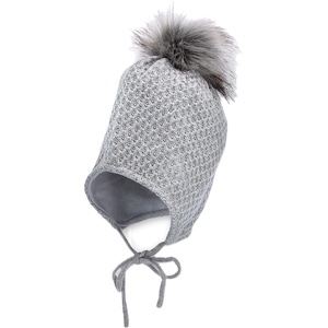 Sterntaler Плетена зимна шапка Sterntaler - 49 cm, 12-18 м, сива (4702241-542) - ozone