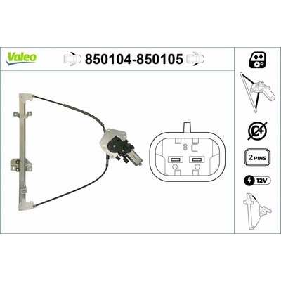 Zvedací zařízení oken VALEO 850104
