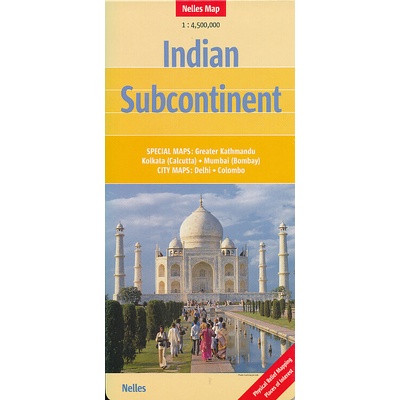 mapa India Subcontinent 1:4,5 mil.