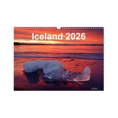 Iceland Wall DIN A3 landscape, CALVENDO 12 Month Wall 2026