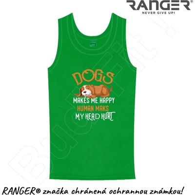 Ranger tielko motív Dogs zelená