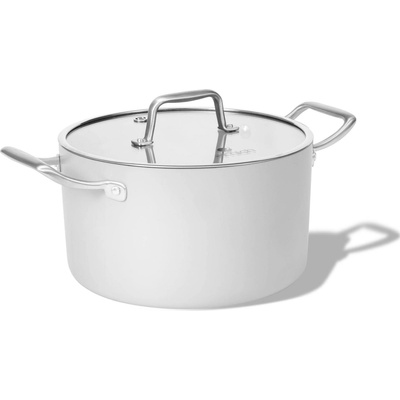 Elmich Nepřilnavý keramický hrnec Vital 24 cm 5 l krémově bílá