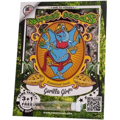 Sweet Seeds Gorilla Girl semienka neobsahujú THC 3 ks