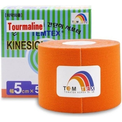 Temtex Tourmaline tejpovací páska oranžová 5cm x 5m