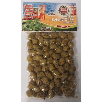 Cretan Farmers Olivy grécke zelené Oregano 250 g