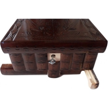 Magic Puzzle Box Кутия за бижута магическа дървена кутия за пъзели със скрит ключ предизвикателство отваряне на тайно хранилище (_4e631b522)