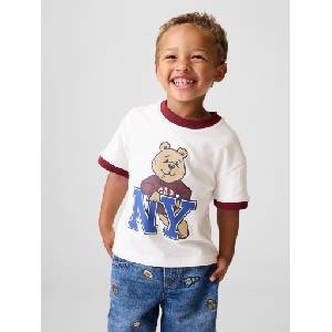 GAP Бебешка тениска Brannan Bear с лого GAP GAP | Byal | Момчешки | 3 години