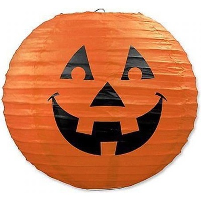 Party Deco Papírový lampion dýně oranžový