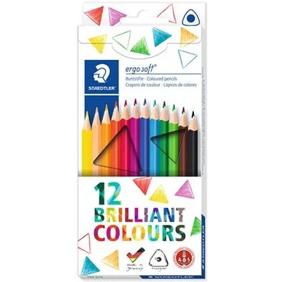 STAEDTLER Комплект цветни моливи, триъгълни, STAEDTLER "Ergo Soft 157", 12 различни цвята 157 C12 (157 C12)