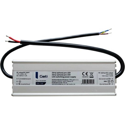 Geti LPV-120 napájecí zdroj 12V/10A IP67