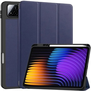 Gigapack Xiaomi Pad 8 Pro / Pad 8 / Pad 7 Pro GIGAPACK Tok стоящ, кожен ефект активен FLIP, държач за моливи, BLUE BUTTON GP-168361 (GP-168361)