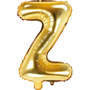Image 1 of PartyDeco Балон от фолио Mini - Буква Z 35см златен