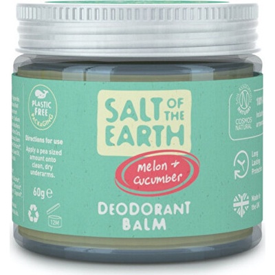 Salt Of The Earth přírodní minerální deodorant balzám Melon & Cucumber (Deodorant Balm) 60 g