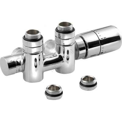 SAPHO - Термостатен комплект за централно присъединяване TWIN COMBI десен/лъскав хром (SH0477)