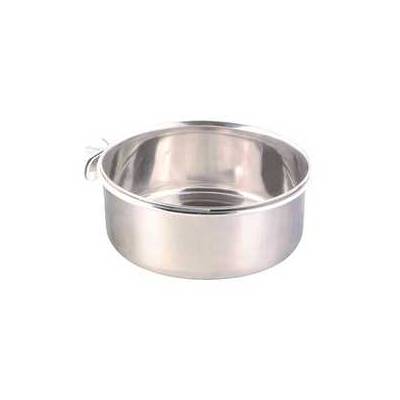 Nerezové krmítko s pevným úchytom do klietky 900ml/14cm TRIXIE