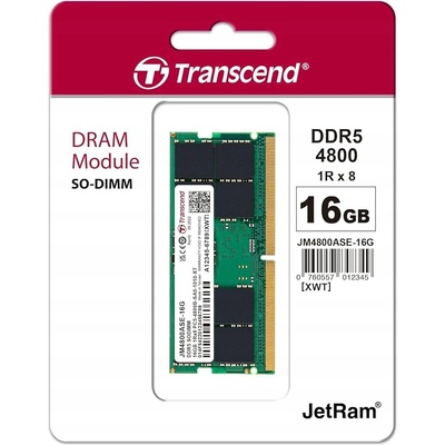 Transcend DDR5 16GB 4800MHz CL40 JM4800ASE-16G