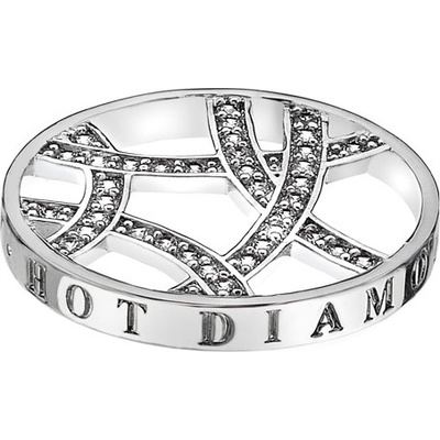 Hot Diamonds Přívěsek Emozioni Ice Sparkle Arc Coin EC035