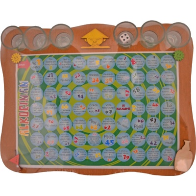 Hra pre dospelých ,,ČÍŇAN ALKOHOLIK,, 36x27 cm