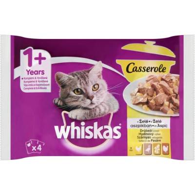 Whiskas Casserole hydinový výber 4 x 85 g