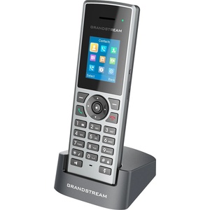 Grandstream Безжичен VoIP телефон Grandstream DP722, за бази Grandstream DP750 и DP752, 1.8" (4.57 cm) цветен LCD дисплей, до 10 SIP акаунта, до 10 линии, сив (DP722)