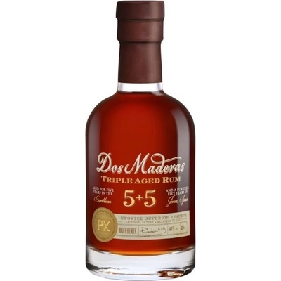 Dos Maderas 5+5 Ron Añejo Superior Reserve PX 40% 0,2 l (holá láhev)