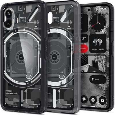 Spigen Хибриден Калъф за Nothing Phone 2, Spigen Zero One Ultra Hybrid Case, Черен (ACS06996)