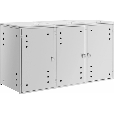 Uniprodo box na odpadky 3 x 240 l vzduchové otvory UNI WBC 11