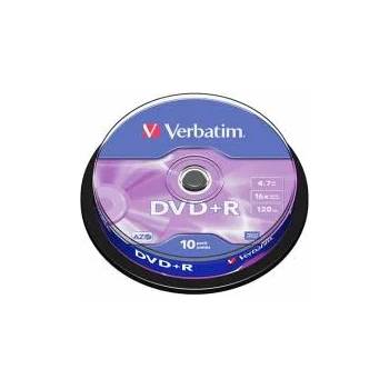 Verbatim DVD+R, 4.7 GB, 16x, AZO покритие, 10 броя в шпиндел, office1_2065220055