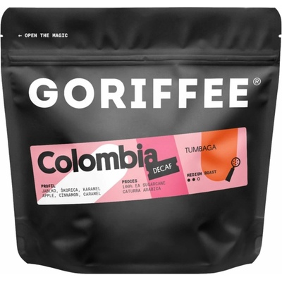 Goriffee Tumbaga Decaf zrnková 250 g