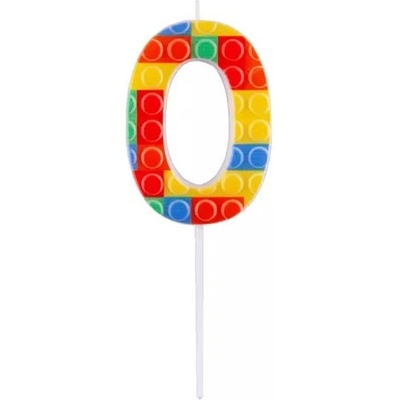 Godan Свещ с шарка на строителни блокчета - 0 (bh-spk0)