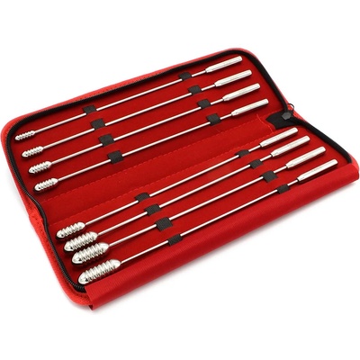 Kiotos Steel Urethral Sound Dilator Groved Beads Set 8 pcs