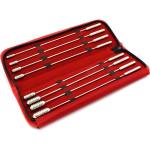 Kiotos Steel Urethral Sound Dilator Groved Beads Set 8 pcs