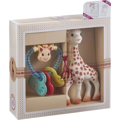 Vulli Dárkový set žirafa Sophie + chrastítko