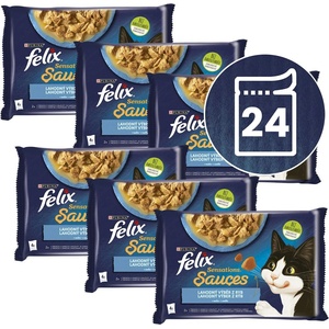 FELIX Капсули FELIX Sensations Sauces треска, сардини 24 x 85 г