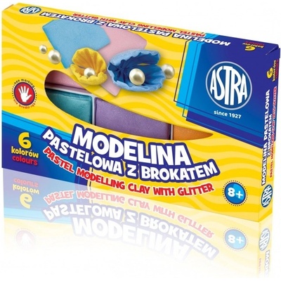 Astra Modelovacia hmota do rúry pastelová s trblietkami 6ks