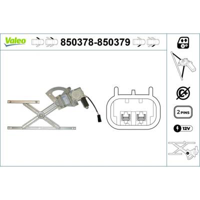 Mechanizmus zdvíhania okna VALEO 850378
