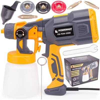 Powermat Електрически пистолет за боядисване powermat pm-pdm-550m/ 550w (pm0803)