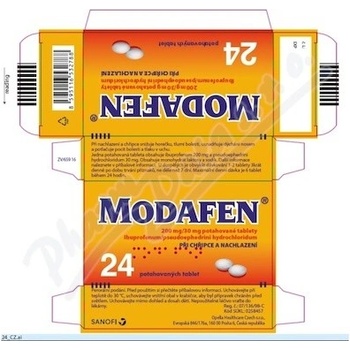 MODAFEN POR 200MG/30MG TBL FLM 24