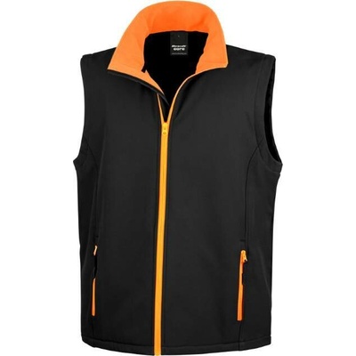 Result R 232M pánská 2-vrstvá softshellová vesta black/orange