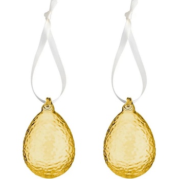 Skleněná velikonoční vajíčka Gry Honey set 2 ks COOEE Design