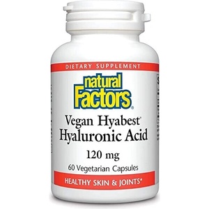 Natural Factors Хиалуронова киселина Hyabest® - За кожата и ставите, 120 mg, 60 капсули Natural Factors (2680 NF A)